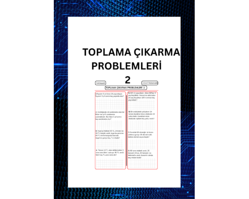 TOPLAMA ÇIKARMA İŞLEMİ PROBLEMLERİ 2