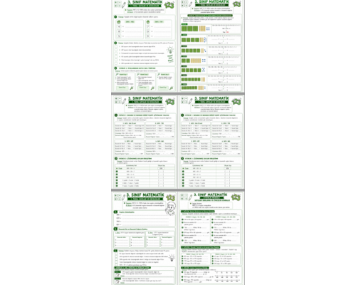2. HAFTA ETKİNLİKLERİ (Sayıları Çözümleme – Sayıları Sıralama)