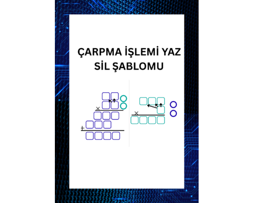 ÇARPMA İŞLEMİ YAZ SİL ŞABLONU