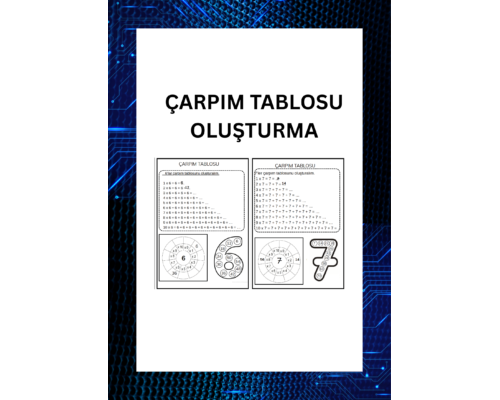 ÇARPIM TABLOSU OLUŞTURMA