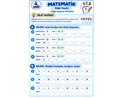 Doğal Sayılarla Örüntüler