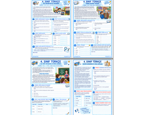 4. SINIF 1. HAFTA ETKİNLİKLERİ