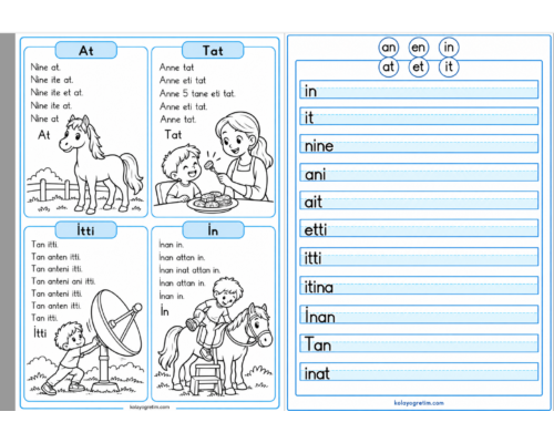 İ SESİ TEKRAR ETKİNLİĞİ