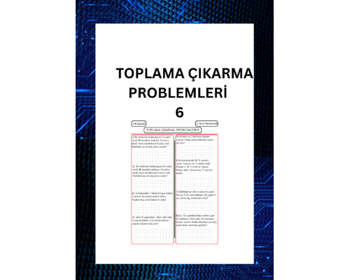 TOPLAMA ÇIKARMA PROBLEMLERİ 6