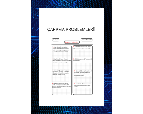 ÇARPMA PROBLEMLERİ