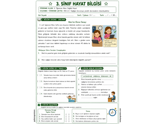 Sağlığımı Koruyorum Etkinlikleri 1