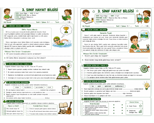 Güçlüyüm Gelişiyorum (3.1.1)   1. VE 2. HAFTA ETKİNLİKLERİ