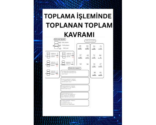 TOPLAMA İŞLEMİNDE TOPLANAN TOPLAM KAVRAMI