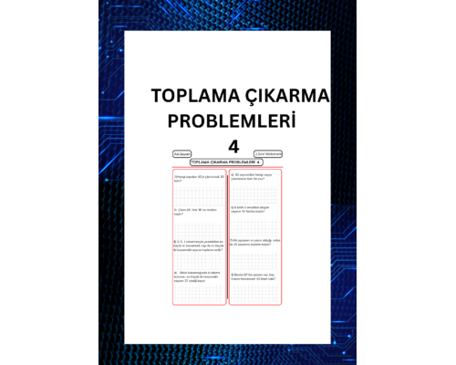TOPLAMA ÇIKARMA İŞLEMİ PROBLEMLERİ 4