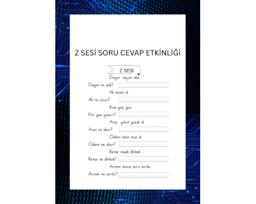 Z SESİ SORU CEVAP ETKİNLİĞİ