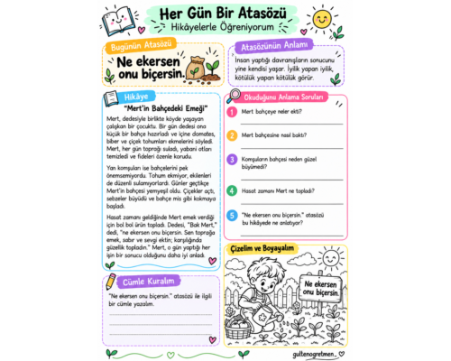 BİR DEYİM BİR ATASÖZÜ 3