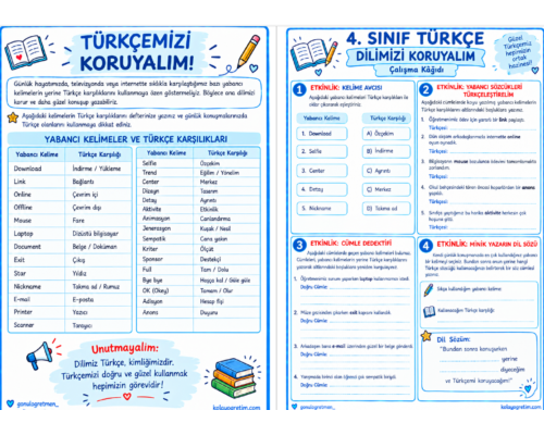 DİLİMİZDE BULUNAN YABANCI KELİMELER